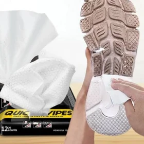 Wet wipes for cleaning shoes